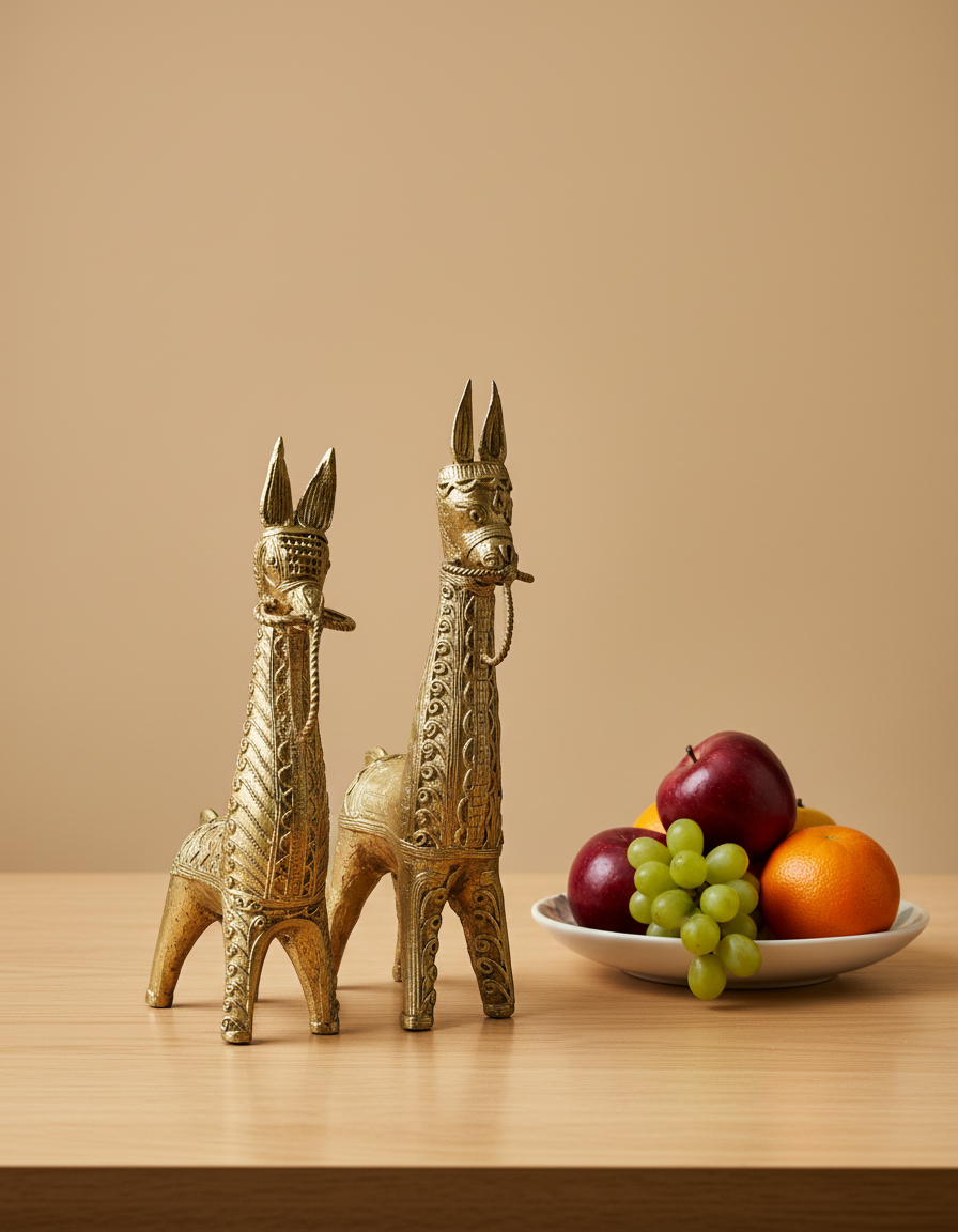 Dokra Pair of Horses