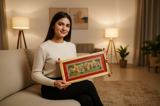 Raghurajpur Patachitra ( Krishna Leela)