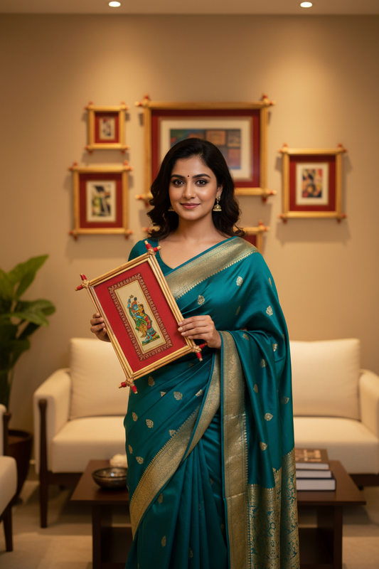 Raghurajpur Patachitra (krishna radha)